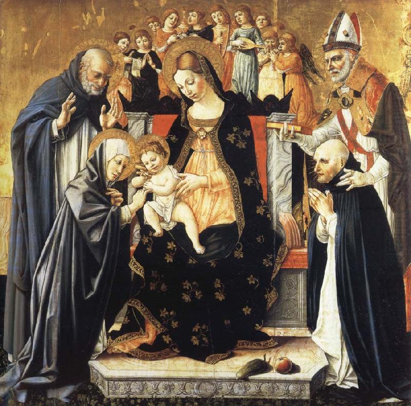 Lorenzo di Alessandro da Sanseverino The Mystic Marriage of Saint Catherine of Siena china oil painting image